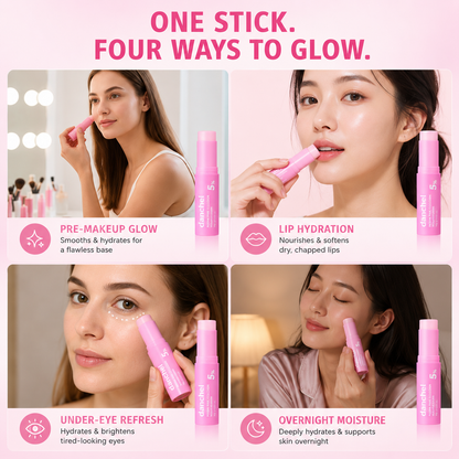 Pink Collagen Multi Balm – Hydrating Glow Stick for Firmer, Radiant Skin